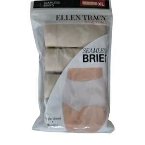 NWT Ellen Tracy 4 pack Women Seamless Briefs XL